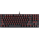 Redragon Kumara 2 Red LED Backlit Red mechanikus billentyűzet (HU, USB, fekete)