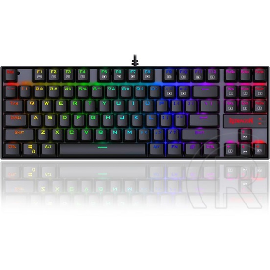 Redragon Kumara RGB mechanikus gamer billentyűzet (Brown Switches, USB, HU,fekete)