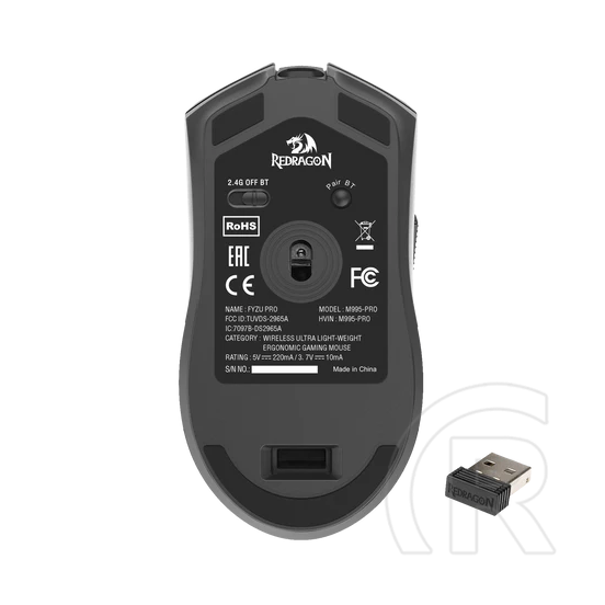 Redragon M995 Fyzu vezetékes gamer egér (fekete)