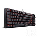 Redragon Mitra Red Backlit Brown Switch mechanikus billentyűzet (HU, USB, fekete)