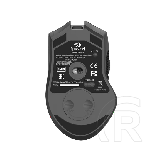 Redragon Predator M612 PRO RGB vezeték nélküli Bluetooth gamer egér (fekete)
