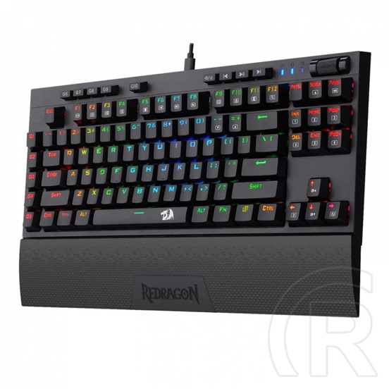 Redragon Vishnu RGB Blue Switch mechanikus billentyűzet (HU, USB, fekete)