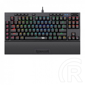Redragon Vishnu RGB Red Switch mechanikus billentyűzet (HU, USB, fekete)