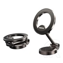 Remax autós tartó (műszerfalra, öntapadó, állítható, mágneses, összecsukható) fekete