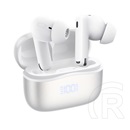 Remax jz01 bluetooth fülhallgató sztereo (v5.4, tws, mikrofon, aktív zajszűrő, led kijelző + töltőtok) fehér