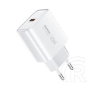 Remax kiddy hálózati töltő type-c aljzat (25w, pd gyorstöltő) fehér