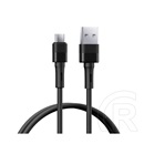 Remax leya adatkábel (usb - microusb, 2.4a, gyorstöltő, 100cm) fekete