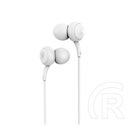 Remax rm-510 fülhallgató sztereo (3.5mm jack, mikrofon, felvevő gomb) fehér