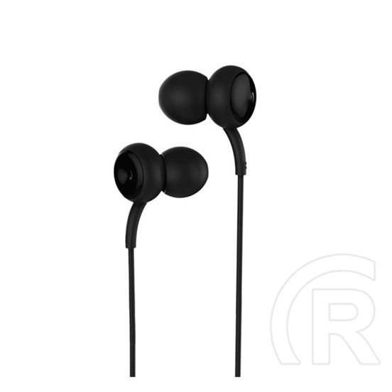 Remax rm-510 fülhallgató sztereo (3.5mm jack, mikrofon, felvevő gomb) fekete