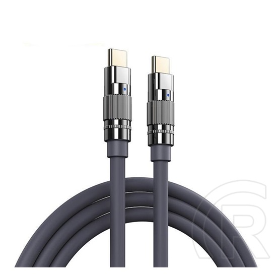 Remax wefon adatkábel (type-c - type-c, 100w, pd gyorstöltő, 100cm) világosszürke