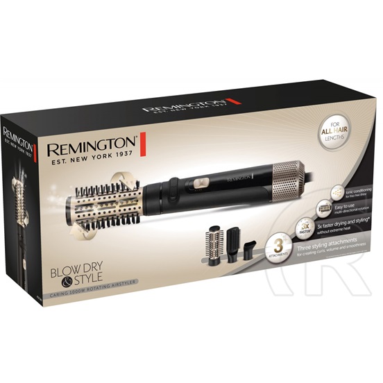 Remington Blow Dry & Style forgófejes meleglevegős hajformázó készlet bármilyen hosszúságú hajhoz, 1000 W