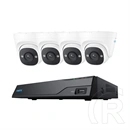 Reolink NVS8-5MD4 IP kamera Szett (5MP, 4x turret Kamera,2TB HDDvel)