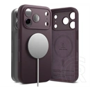 Ringke iPhone 18 Pro  silicone magsafe szilikon védő (ütésálló, kameravédő, mikrofiber plüss belső, magsafe) burgundy