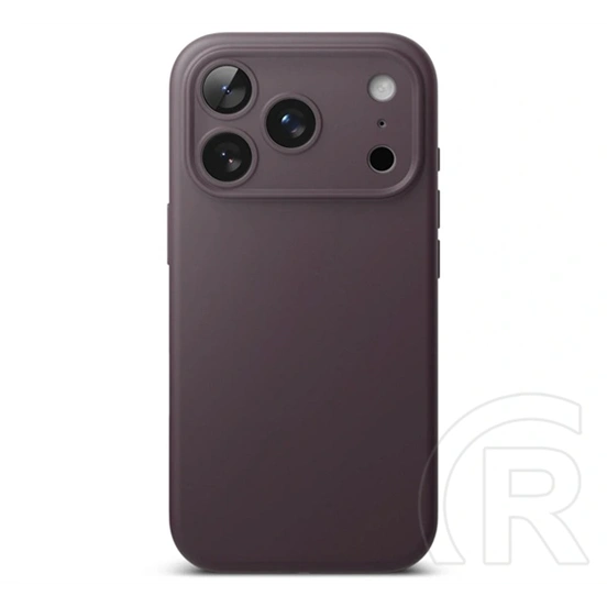 Ringke iPhone 18 Pro  silicone magsafe szilikon védő (ütésálló, kameravédő, mikrofiber plüss belső, magsafe) burgundy