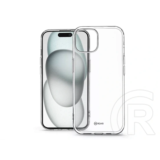 Roar All Day Full 360 szilikon tok (Apple iPhone 15, átlátszó)