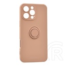 Roar Apple iPhone 16 Pro Max Roar amber szilikon telefonvédő (tartógyűrű, mágneses, kameravédő) rózsaszín