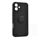 Roar Apple iPhone 16 Roar amber szilikon telefonvédő (tartógyűrű, mágneses, kameravédő) fekete