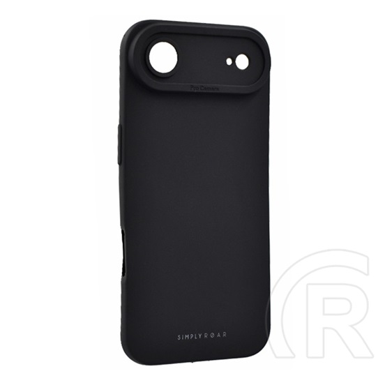 Roar Apple iPhone Air luna szilikon telefonvédő (ultravékony, matt, kameravédő, wireless) fekete