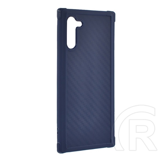 Roar CARBON ARMOR Samsung Galaxy Note 10 (SM-N970F) szilikon telefonvédő (közepesen ütésálló, karbon minta) kék