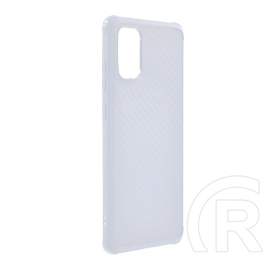 Roar CARBON ARMOR Samsung Galaxy S20 (SM-G981U) szilikon telefonvédő (közepesen ütésálló, karbon minta) átlátszó