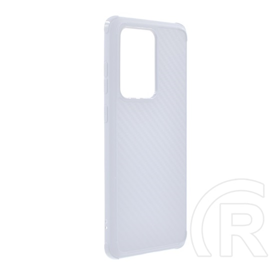 Roar CARBON ARMOR Samsung Galaxy S20 Ultra (SM-G988B) szilikon telefonvédő (közepesen ütésálló, karbon minta) átlátszó