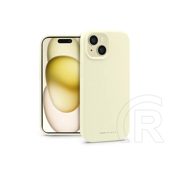 Roar Cloud Skin szilikon tok (Apple iPhone 15, sárga)