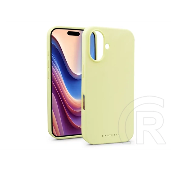 Roar Cloud Skin szilikon tok (Apple iPhone 16+, sárga)