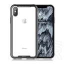 Roar Glass Airframe védő Apple iPhone XS Max 6.5 szilikon keret (BUMPER, közepesen ütésálló, edzett üveg hátlap) fekete