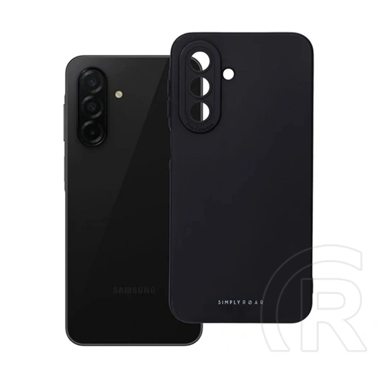 Roar Luna szilikon telefonvédő (ultravékony, matt, kameravédő, indukciós töltés, fekete)