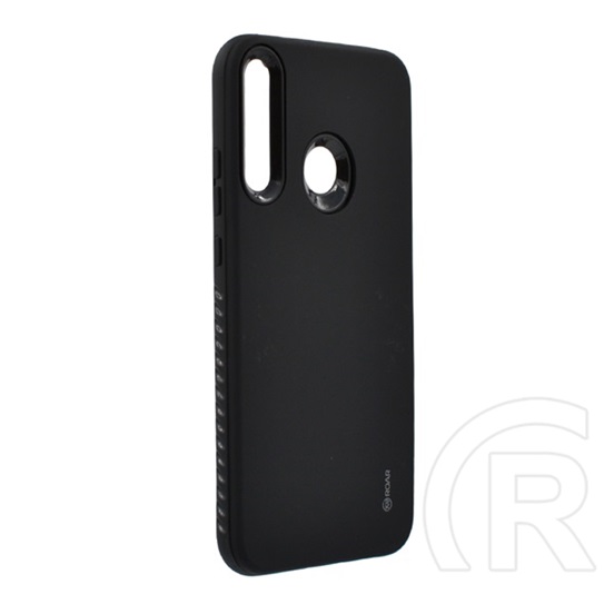 Roar Rico Armor Huawei P40 Lite E / Y7p szilikon telefonvédő (közepesen ütésálló, műanyag hátlap, matt) fekete