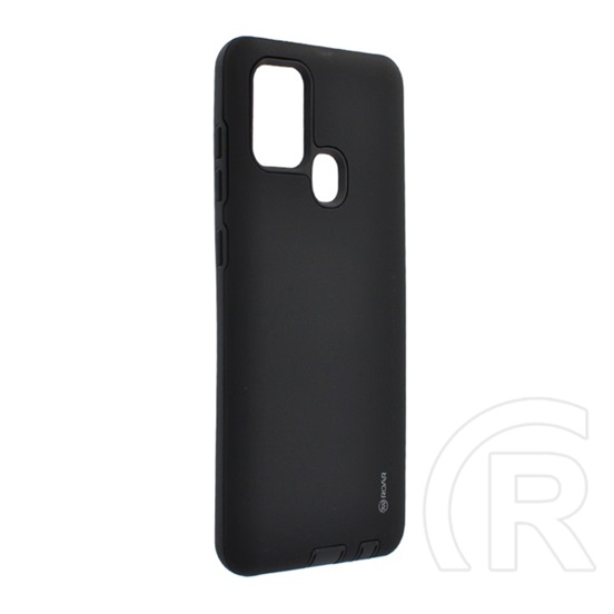 Roar Rico Armor Samsung Galaxy A21s (SM-A217F) szilikon telefonvédő (közepesen ütésálló, műanyag hátlap, matt) fekete