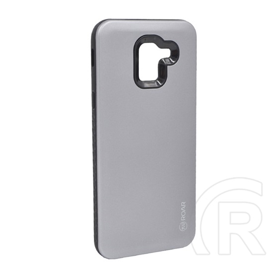 Roar Rico Armor Samsung Galaxy J6 (2018) SM-J600F szilikon védő (közepesen ütésálló, műanyag hátlap, matt) szürke