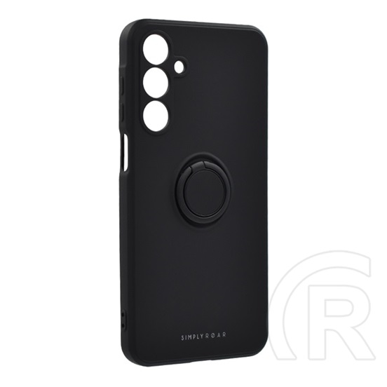 Roar Samsung Galaxy A16 5G (SM-A166)  amber szilikon telefonvédő (tartógyűrű, mágneses, kameravédő) fekete