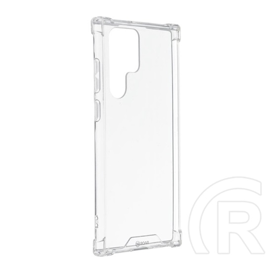 Roar Samsung Galaxy S22 Ultra 5G (SM-S908) jelly armor műanyag védő (szilikon keret, légpárnás sarok) átlátszó