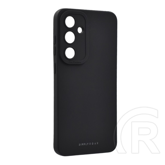 Roar Samsung Galaxy S25 (SM-S931) luna szilikon telefonvédő (ultravékony, matt, kameravédő, wireless) fekete