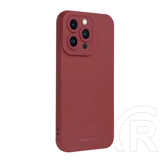 Roar Samsung Galaxy S26 (SM-S942) luna szilikon védő (ultravékony, matt, kameravédő, wireless) bordó