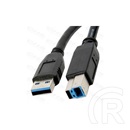 Roline USB 3.0 összekötő kábel 3 m (USB 3.0 A dugó / USB 3.0 B dugó)