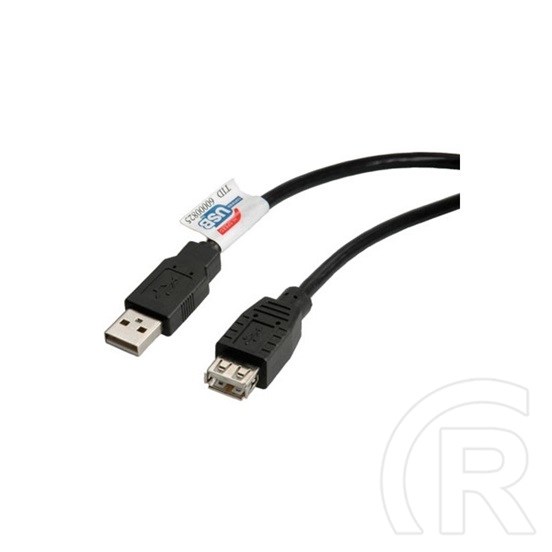 Roline USB A-A hosszabbító kábel (A dugó / A aljzat, 2 m)