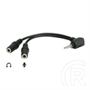 Roline audio elosztó (4 pólusú, 3,5 mm jack)