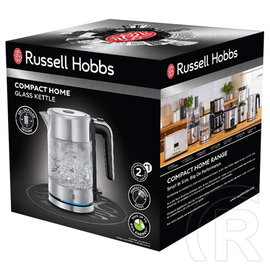 Russell Hobbs 24191-70 Compact Home üveg vízforraló