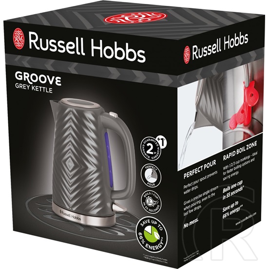 Russell Hobbs 26382-70 Groove vízforraló (szürke)