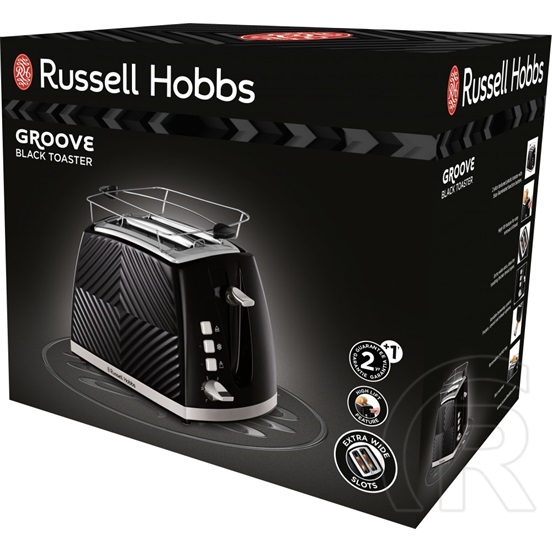 Russell Hobbs 26390-56 Groove kenyérpirító (fekete)