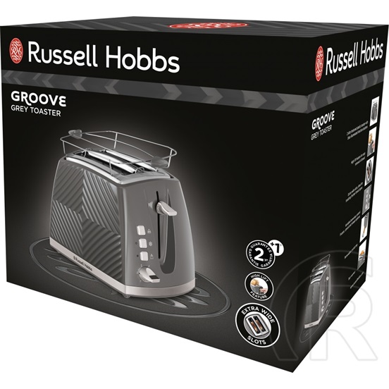 Russell Hobbs 26392-56 Groove kenyérpirító (szürke)