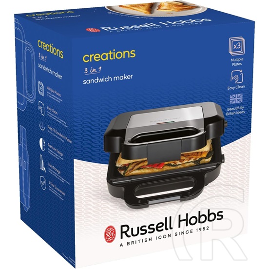 Russell Hobbs 26810-56 Creations 3 in 1 szendvicssütő/grill/gofri