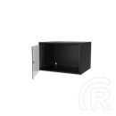 S-Link Rackszekrény - 7U 19" fali (400x530x400mm, Flatpack, fekete)