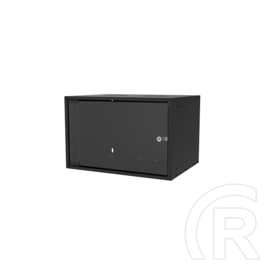 S-Link Rackszekrény - 7U 19" fali (400x530x400mm, Flatpack, fekete)