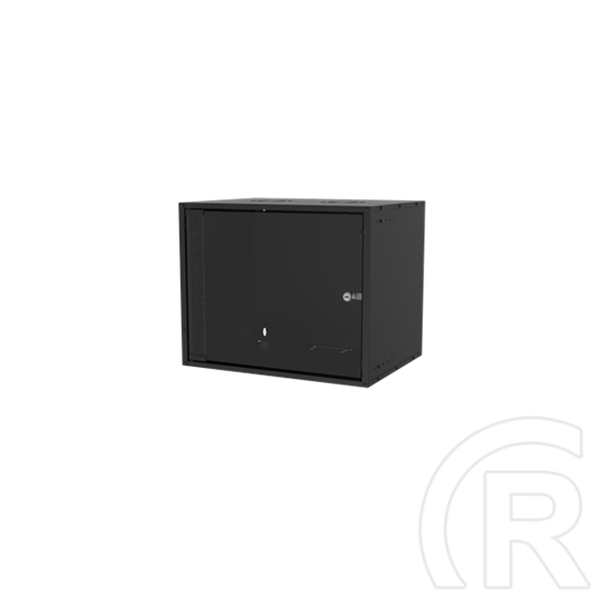 S-Link Rackszekrény - 9U 19" fali (400x530x400mm, Flatpack, fekete)