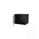 S-Link Rackszekrény - 9U 19" fali (400x530x400mm, Flatpack, fekete)