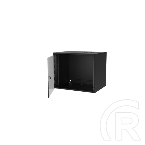 S-Link Rackszekrény - 9U 19" fali (400x530x400mm, Flatpack, fekete)