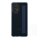 SAMSUNG Samsung Galaxy A33 (SM-A336) szilikon telefonvédő (matt, S Pen tartó + kézpánt) fekete
